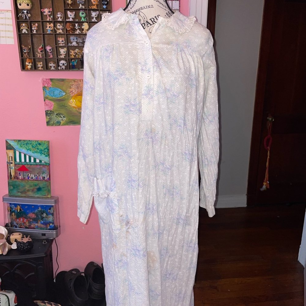 Carolee White and Purple Nightgown